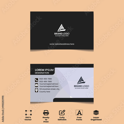 Minimalist Premium Modern corporate Business Card , elegant looking luxury visiting and business card visiting card vector design template layout