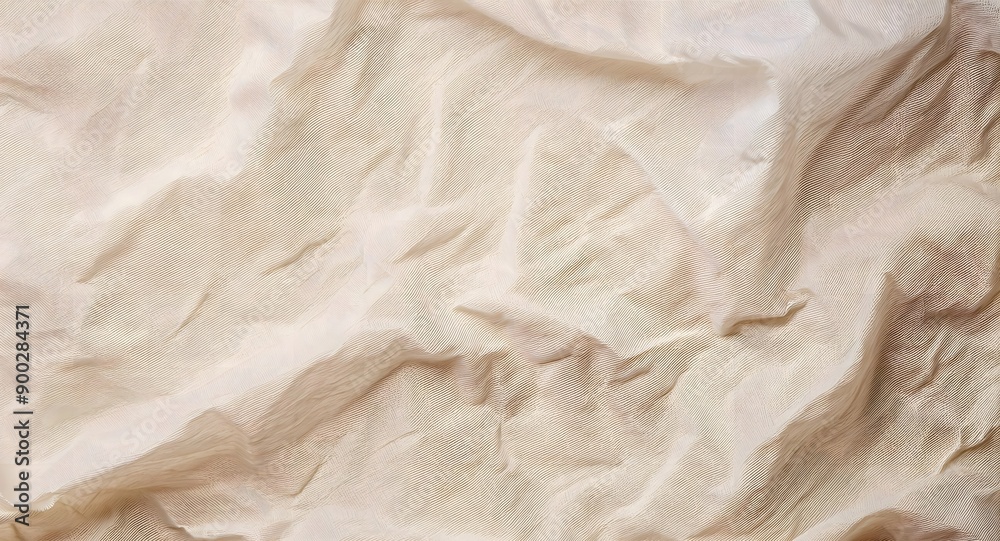 Obraz premium A parchment paper texture with a slightly translucent quality, soft wrinkles, and a warm, off-white tone. Multiple variations available