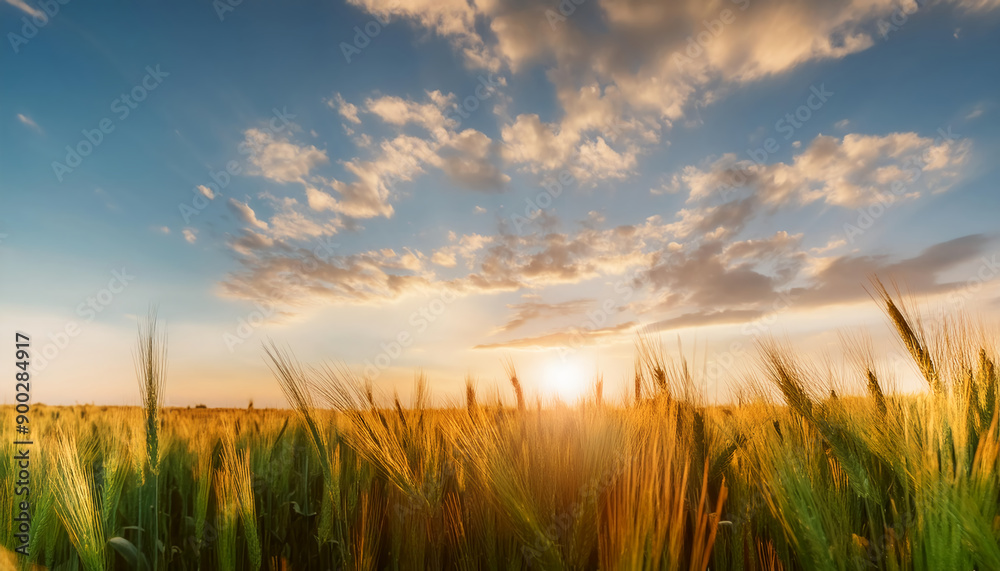 Barley field background_Thanksgiving Day Barley field background_Thanksgiving Day