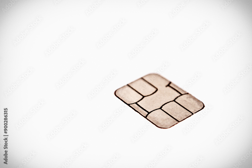 Bank card chip close-up, symbolizing security and modern technology in financial transactions Bank card chip close-up, symbolizing security and modern technology in financial transactions