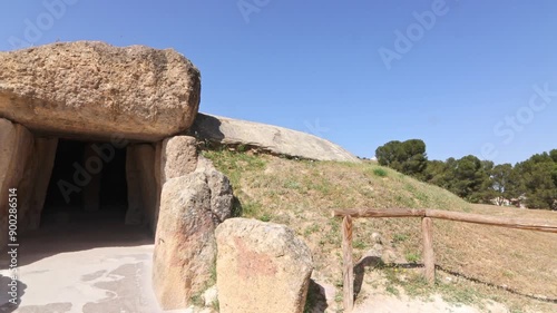 Menga dolmen, Antequera dolmen, Malaga, Spain.