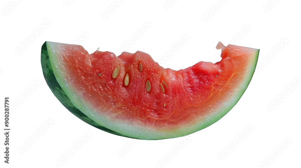 Juicy Watermelon Slice Enjoyed on a Bright Summer Day in a Sunlit Kitchen Juicy Watermelon Slice Enjoyed on a Bright Summer Day in a Sunlit Kitchen