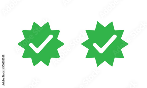 Approved tick profile, whatsapp verified profile badge, social media account verification icon, guaranteed safety person sign, whatsapp account icon. isolated on transparent background. EPS 10