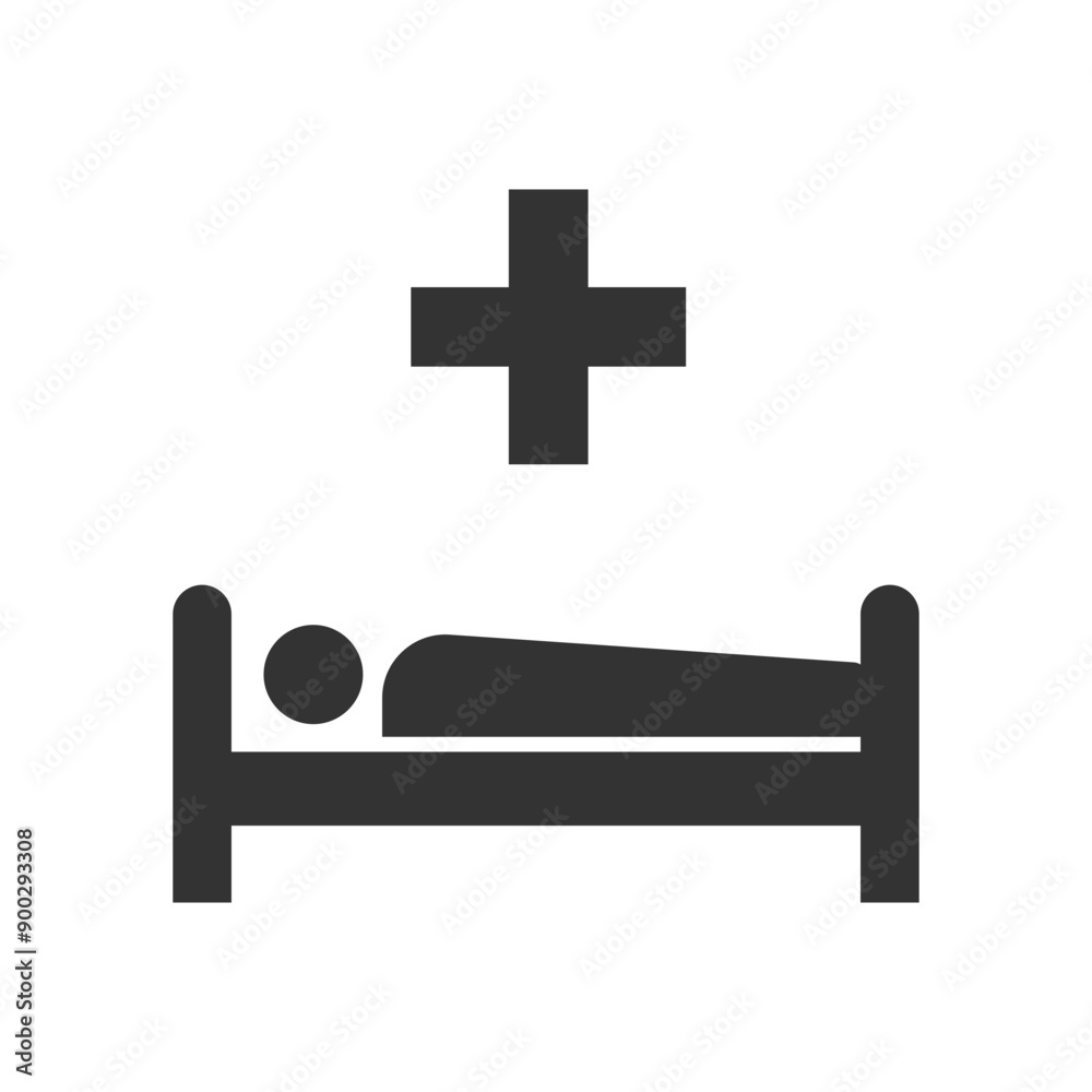 Hospital icon. Public information symbol modern, simple, vector, icon for website design, mobile app, ui. Vector Illustration