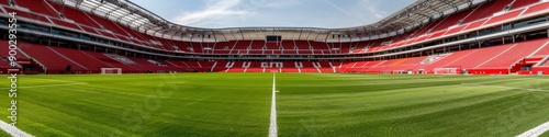 a panorama of a soccer stadium in USA