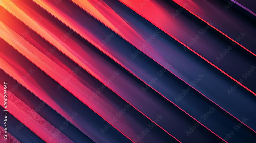 Obraz premium A colorful image of a series of lines in various shades of blue and red abstract background