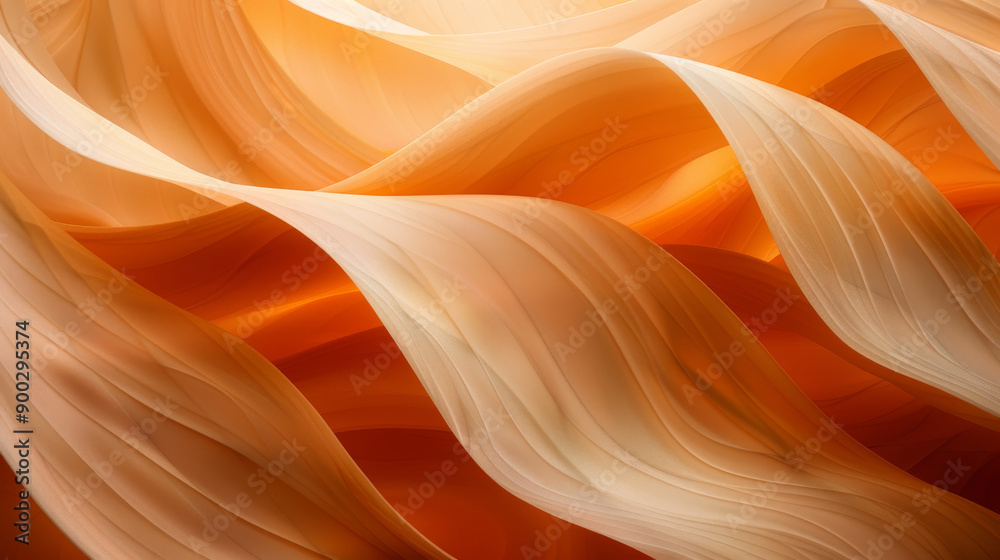 The image is a close up of a wave with a warm orange hue The image is a close up of a wave with a warm orange hue