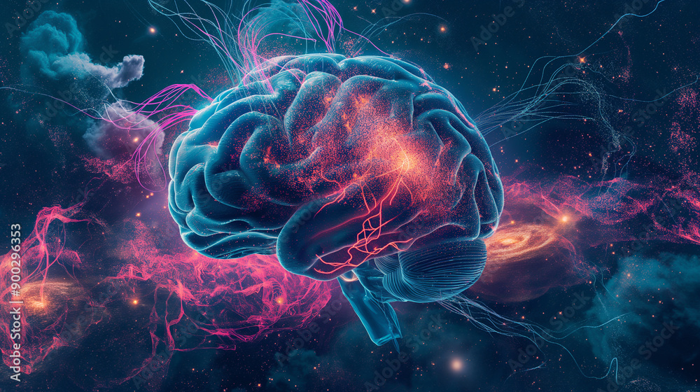 An illustration of a brain with vibrant, healthy neural connections, symbolizing mental wellness and cognitive health An illustration of a brain with vibrant, healthy neural connections, symbolizing mental wellness and cognitive health