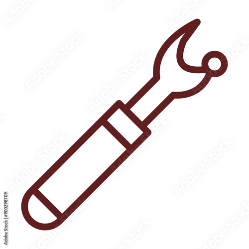 Ripper Vector Line Maroon Design