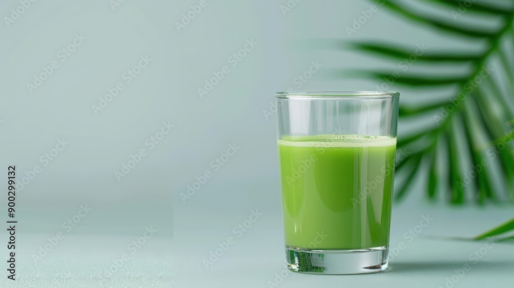 Pandan Juice presented in an ultramodern setting Pandan Juice presented in an ultramodern setting