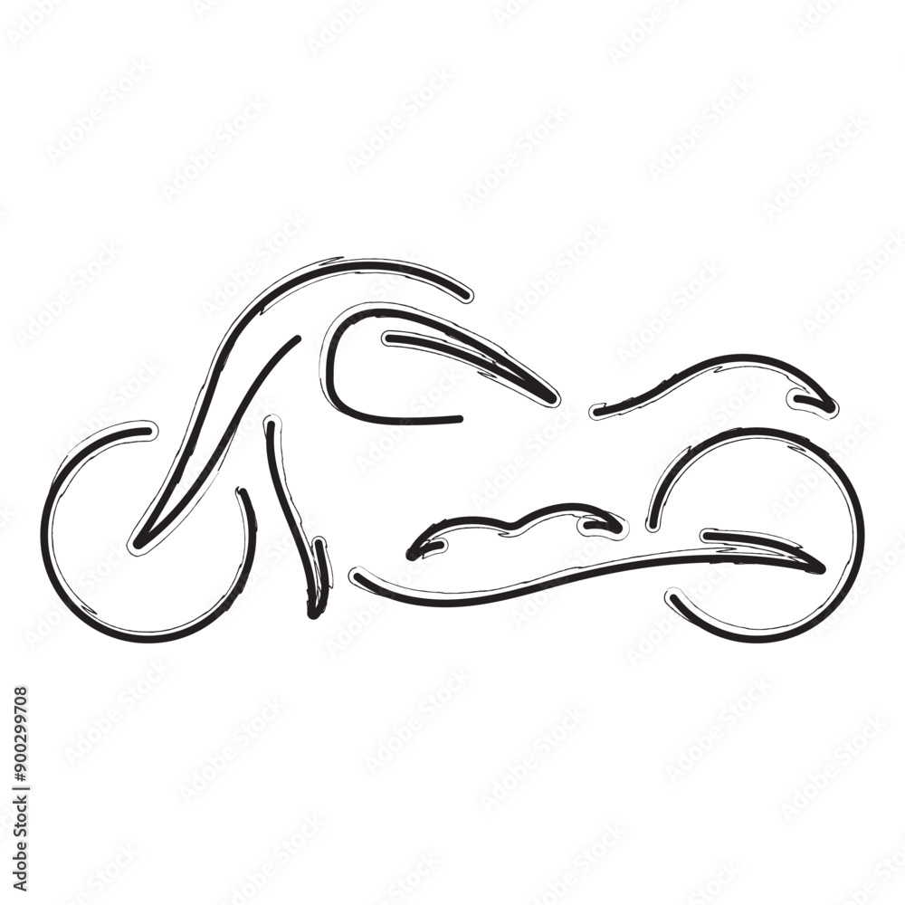 motorsport brush strokes on a white background. Vector illustration.