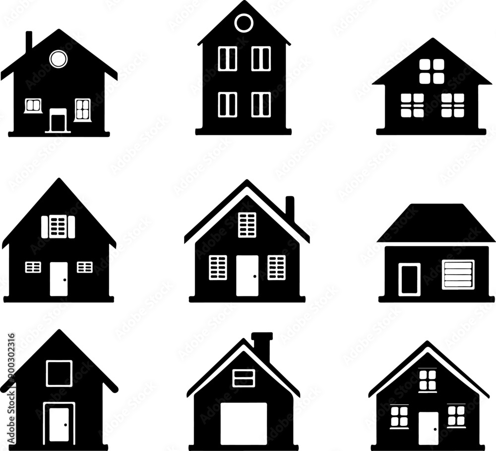 House Icon Silhouette Vector Design House Icon Silhouette Vector Design