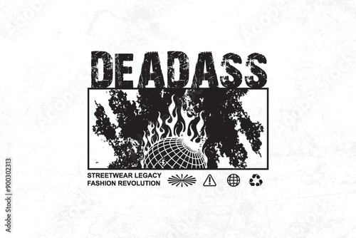 Urban Streetwear Aesthetic vector graphic design	
