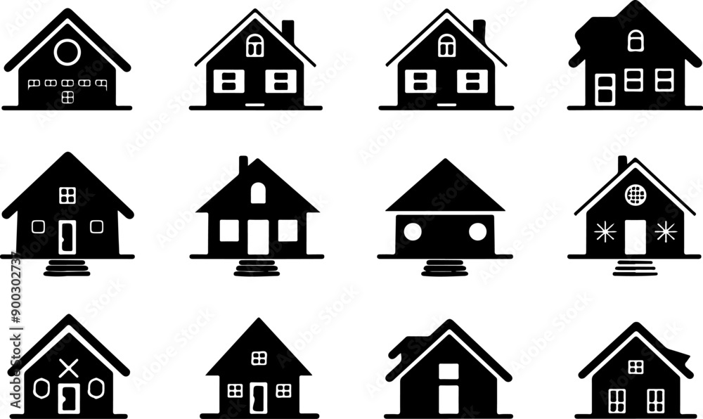 House Icon Silhouette Vector Design House Icon Silhouette Vector Design
