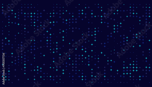Dot tech background. Digital Data Flow. Data Technology Lines. Wireless Data Transmission. High Speed Light Trails. Information Flow in Virtual Reality Cyberspace Vector Background.