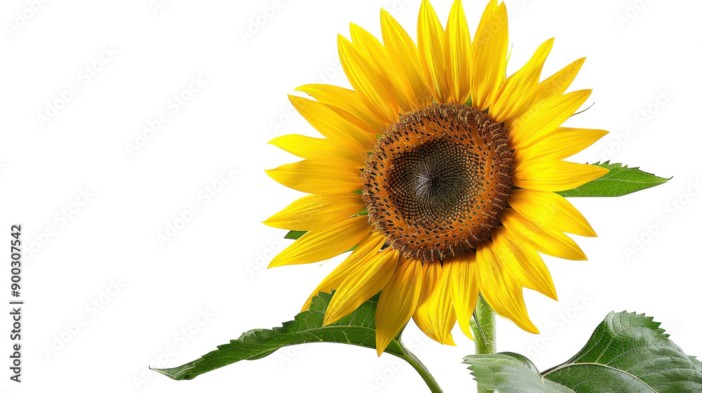 Bright Sunflower Blooming Under Sunlight in a Garden During Summer Afternoon Bright Sunflower Blooming Under Sunlight in a Garden During Summer Afternoon