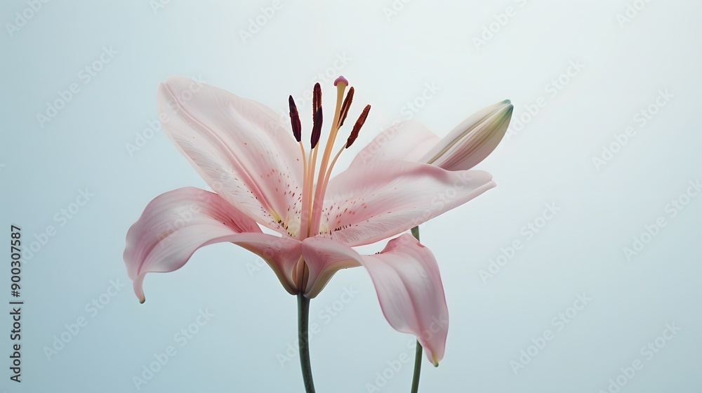 Obraz premium Pink Lily Blossom