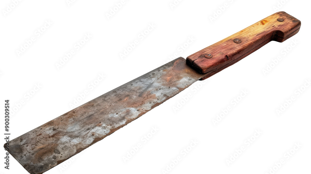 Rustic Kitchen Knife Displayed Against Neutral Background Evoking Culinary Arts and Craftsmanship in Food Preparation Settings Rustic Kitchen Knife Displayed Against Neutral Background Evoking Culinary Arts and Craftsmanship in Food Preparation Settings
