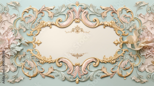 Vintage Rococo Style Background