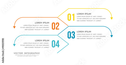 Vector infographics business template design