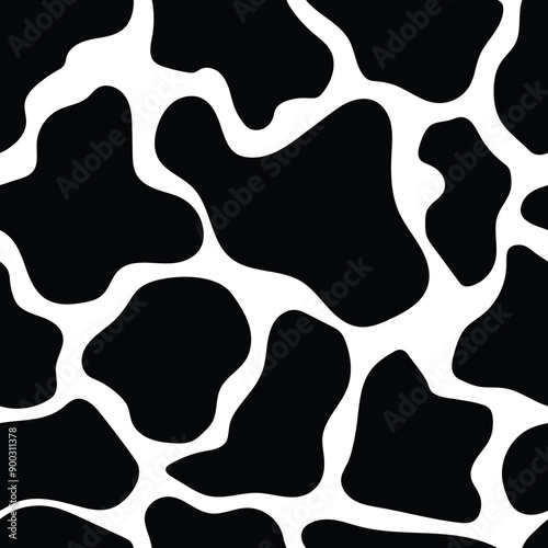 Animal cow leather skin seamless pattern