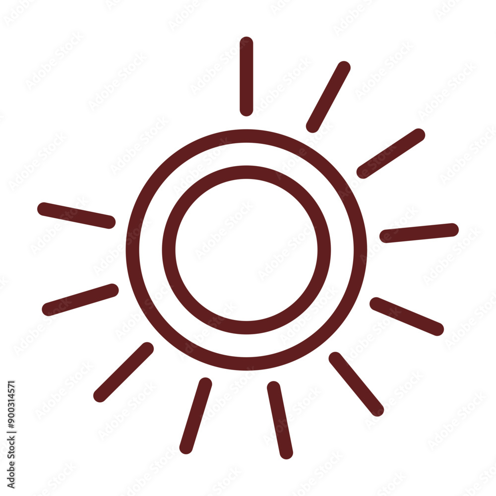 Full Load Vector Line Maroon Icon Design Full Load Vector Line Maroon Icon Design