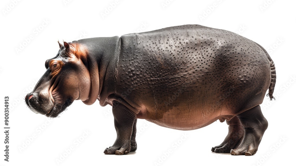 hippopotamus isolated on white background hippopotamus isolated on white background