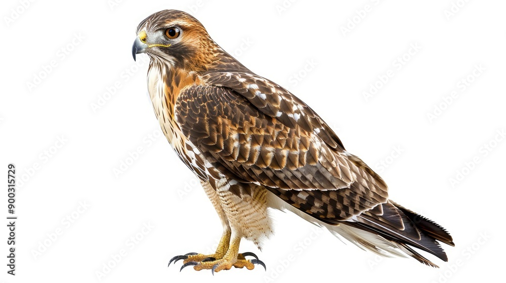 Fototapeta premium hawk bird isolated on white background