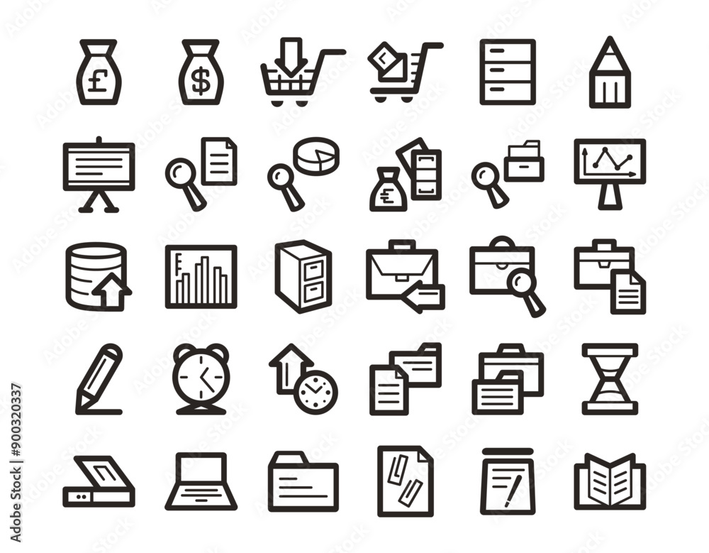 business finance company Line Icon Set Free Vector. editable business finance company Line Icon Set Free Vector. editable