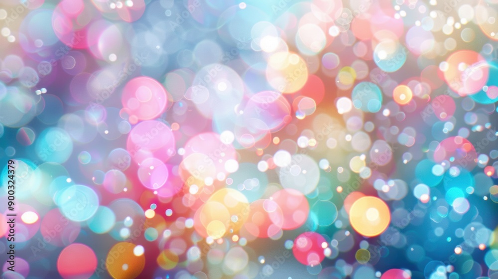 A whimsical blur of pastel dots creates a gentle bokeh effect in a soft background, evoking a serene and dreamy atmosphere A whimsical blur of pastel dots creates a gentle bokeh effect in a soft background, evoking a serene and dreamy atmosphere
