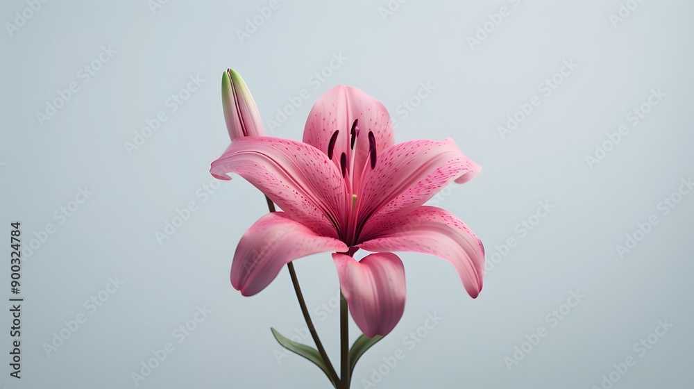 Obraz premium Pink Lily Flower