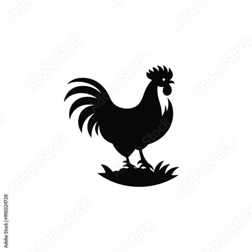 Cluck & Charm Stylish Chicken Silhouette