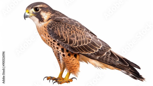 a falcon bird isolated on white background © FACTORY GRAPHICA 
