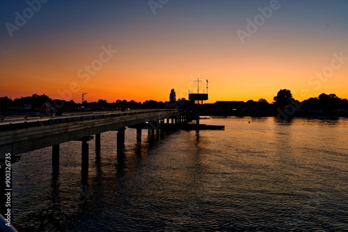 sunset at the pier