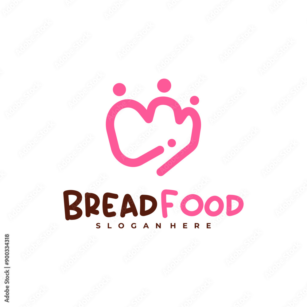 Bread crown logo vector template, Creative King bread logo design concepts Bread crown logo vector template, Creative King bread logo design concepts