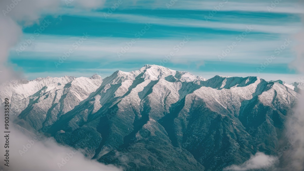 Fototapeta premium Twilight Serenity in the High Altitudes