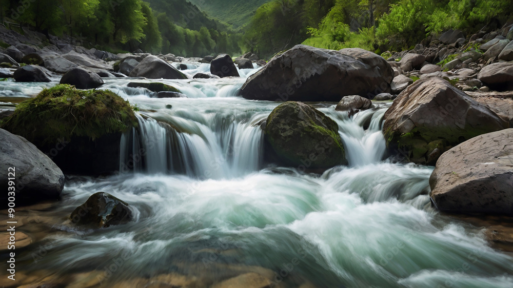 Fototapeta premium waterfall in the forest