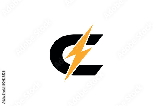 Letter C Electric Logo | C Flash Logo design | C Letter Logo Design With Lighting Thunder Bolt | C Logo Design