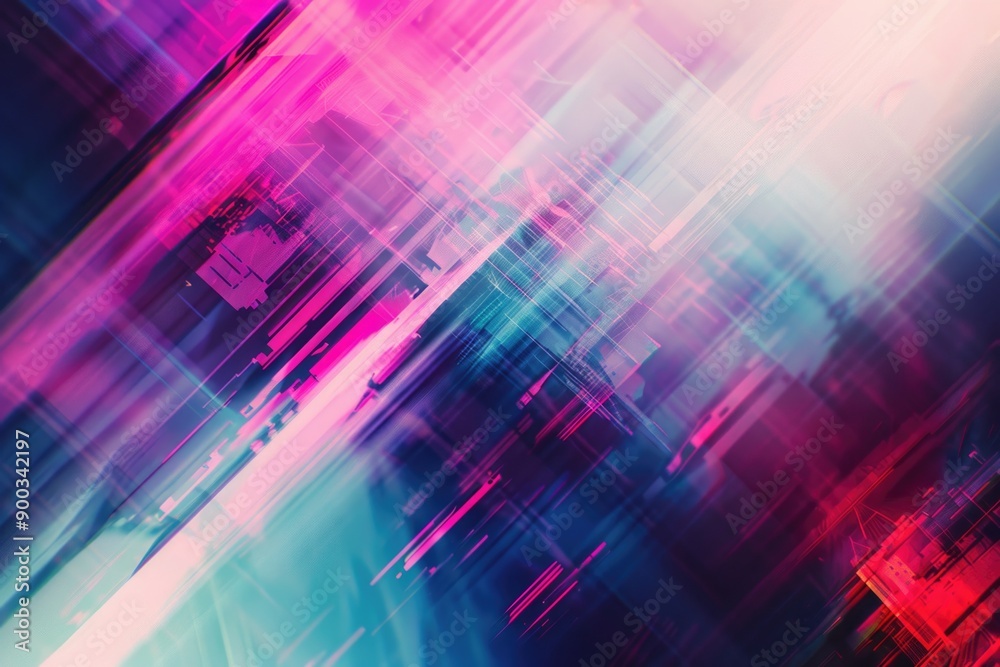 A vibrant and colorful abstract background with diverse shapes and patterns A vibrant and colorful abstract background with diverse shapes and patterns