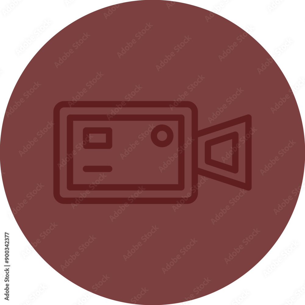 Video Camera Vector Line Maroon Circle Maroon Video Camera Vector Line Maroon Circle Maroon