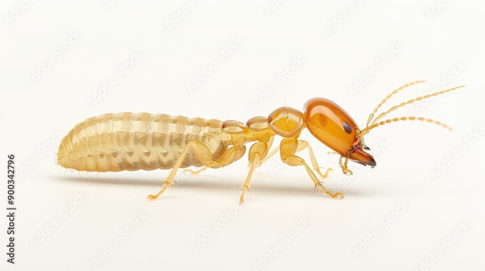 Fototapeta premium close up a termite isolated on white background