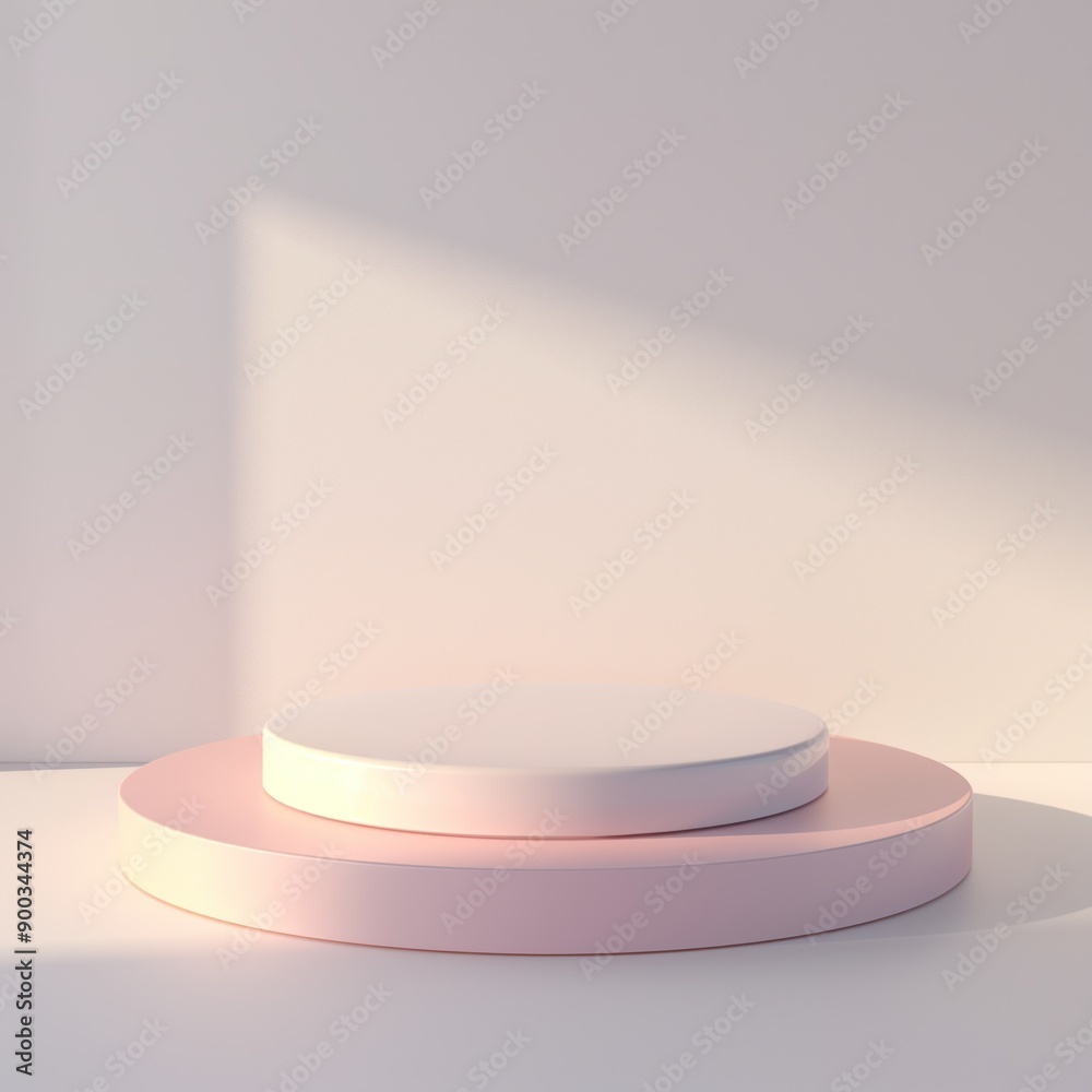 Minimalist Circular Platforms Display Minimalist Circular Platforms Display