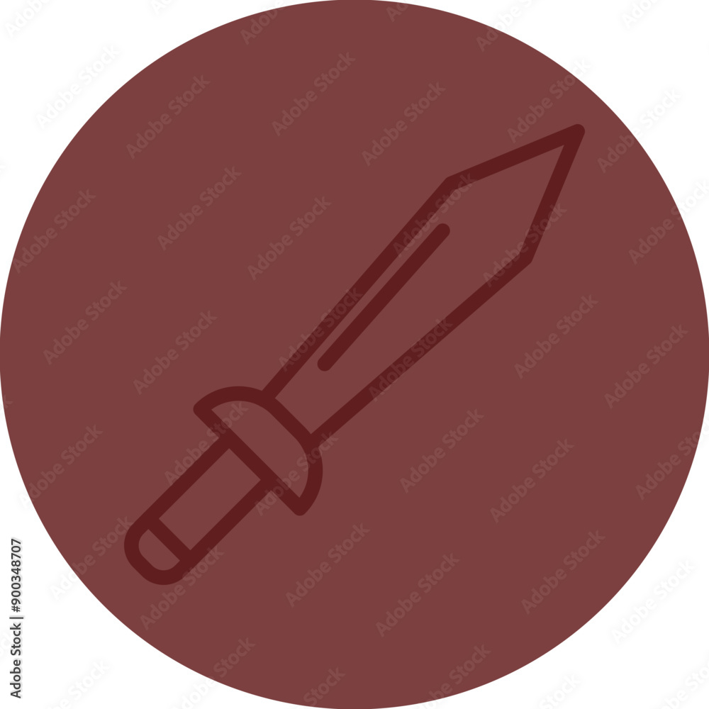 Sword Vector Line Maroon Circle Maroon Sword Vector Line Maroon Circle Maroon