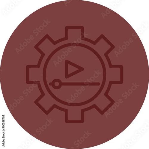 Tutorials Vector Line Maroon Circle Maroon