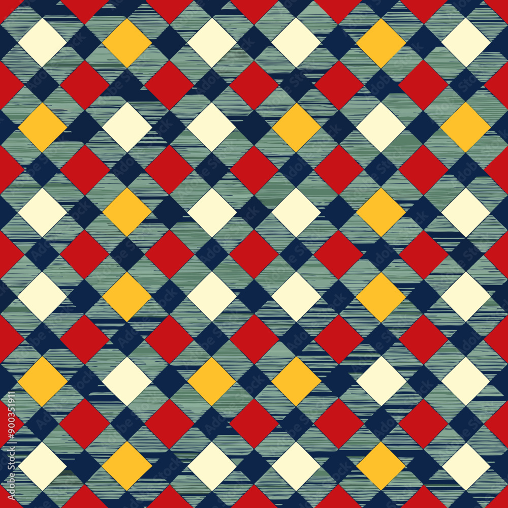 Seamless Vector Background of Geometric Rhombus Patterns. Perfect for: Modern Decor, Design Projects, Events Seamless Vector Background of Geometric Rhombus Patterns. Perfect for: Modern Decor, Design Projects, Events