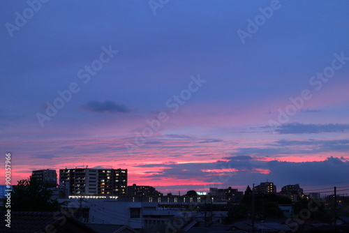 埼玉の夕焼け