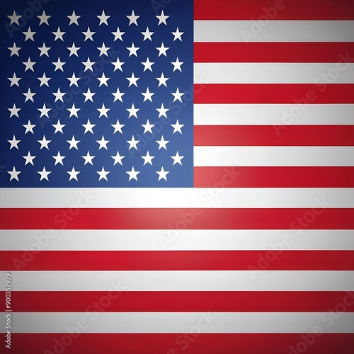 vector image of united states flag photo