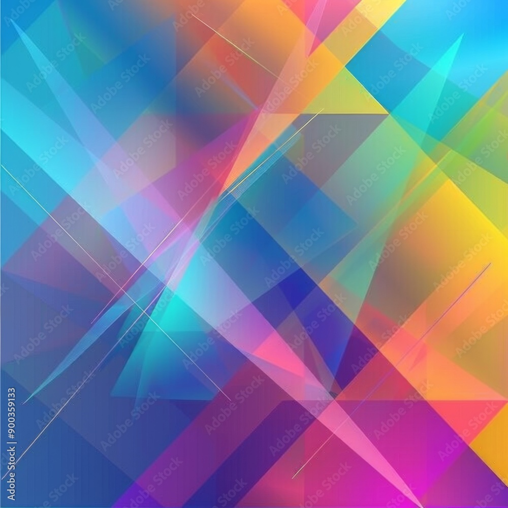 Abstract background with vibrant geometric shapes in blue, orange, pink, and yellow. Abstract background with vibrant geometric shapes in blue, orange, pink, and yellow.
