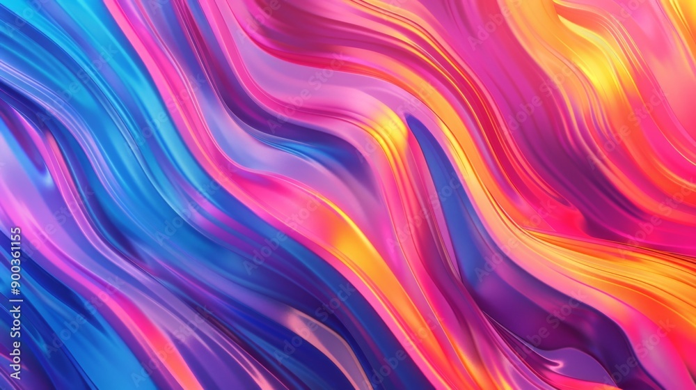 Abstract colorful wavy background with vibrant blue, pink, and yellow hues. Perfect for designs requiring a dynamic and energetic feel. Abstract colorful wavy background with vibrant blue, pink, and yellow hues. Perfect for designs requiring a dynamic and energetic feel.