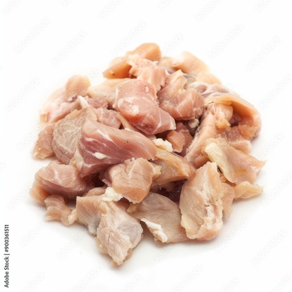 Chicken meat isolated white background Chicken meat isolated white background